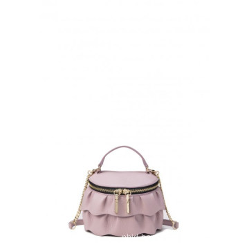 Small Crossbody Bag with Double Ruffle Detail